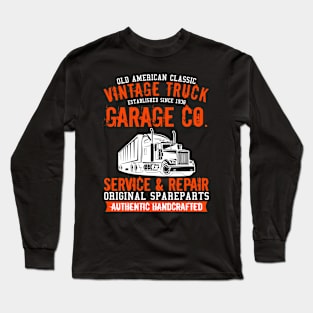 Vintage truck garage co Long Sleeve T-Shirt